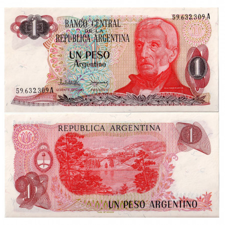 ND (1983-84) * Banknote Argentina 1 Peso Argentino "J de San Martín" (p311a) aUNC