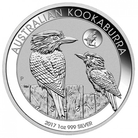 2017 * 1 Dollar Silver 1 OZ Australia "Kookaburra - Shark" Privy Mark BU