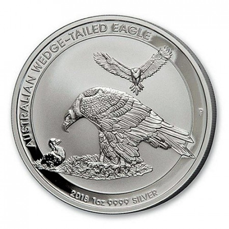 2018 * 1 Dollar Silver 1 OZ Year Australia "Wedge-Tailed Eagle" BU