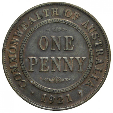 1921 (m e sy) * 1 Penny Australia "George V" (KM 23) VF