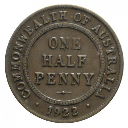 1922 (sy) * 1/2 Penny Australia "George V" (KM 22) VF