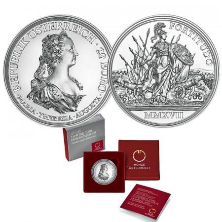 2017 * 20 Euro AUSTRIA "Empress Maria Theresa - Courage and Determination" PROOF