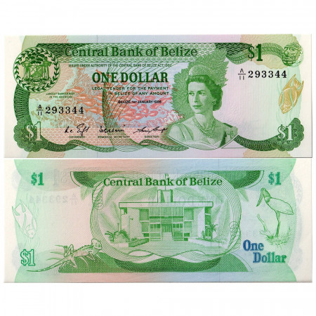 1986 * Banknote Belize 1 dollar UNC
