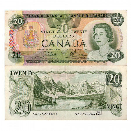 1979 * Banknote Canada 20 Dollars “Elizabeth II” (p93b) VF