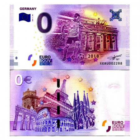 2018-3-DE * Banknote Souvenir Germany European Union 0 Euro "FIFA World Cup - Germany Team" UNC