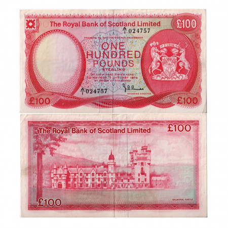 1972 * Banknote Scotland 100 pound VF