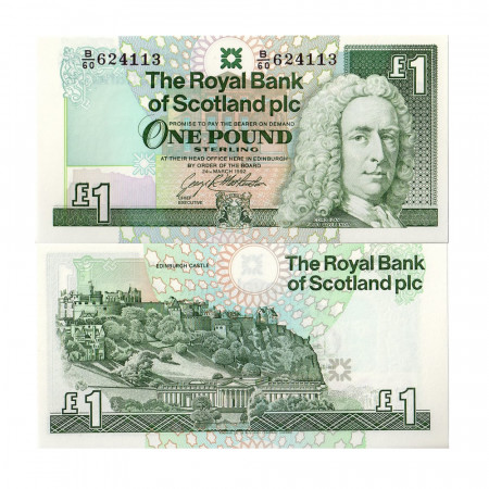 1992 * Banknote Scotland 1 pound UNC