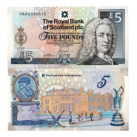 2004 * Banknote Scotland 5 pound UNC St. Andrews Golf Club