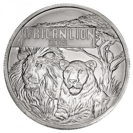 2015 * 5000 Francs 1 OZ Burundi "African Lion"