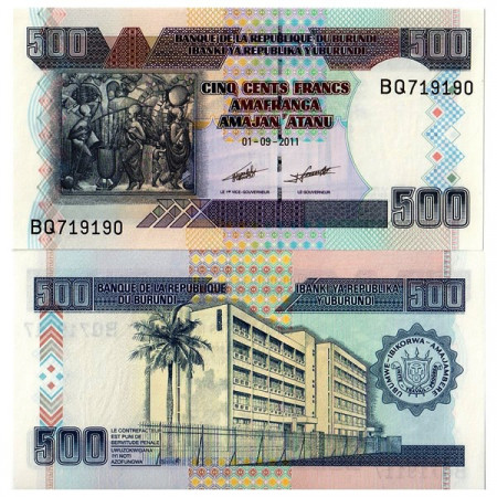 2011 * Banknote Burundi 500 Francs (p45) UNC