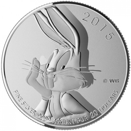 2015 * 20 Dollars Silver Canada "Bugs Bunny"