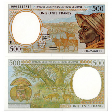 1999 F * Banknote Central African States "Central African Republic" 500 francs UNC-