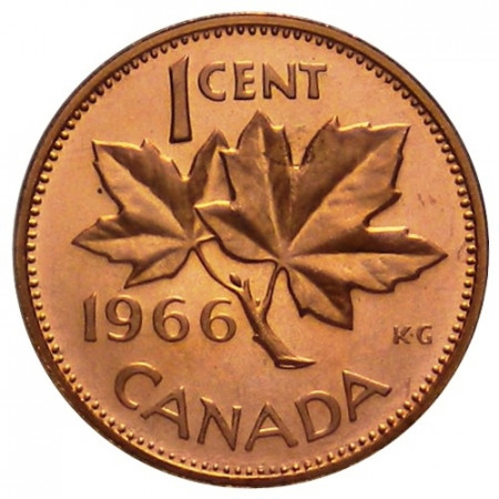 1966 * 1 cents Canada Maple Leaf proof