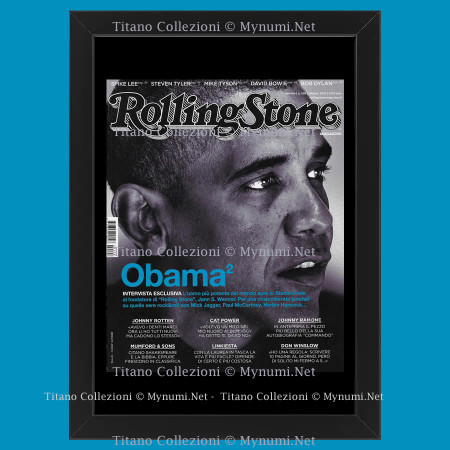 2012 (N108) * Magazine Cover Rolling Stone Original "Obama" Framed