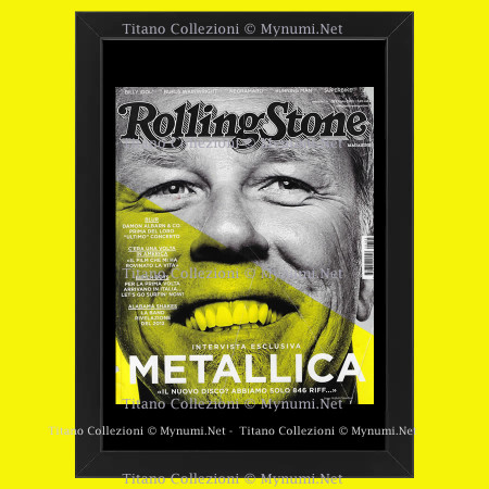 2012 (N105) * Magazine Cover Rolling Stone Original "Metallica" Framed