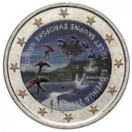 2017 * 2 Euro SLOVENIA "10th Adoption of the Euro" Colored