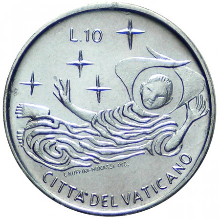 1969 * 10 lire Vatican Paul VI Angel