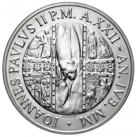 2000 * 1000 silver lire Vatican John Paul II Year XXII