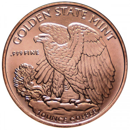 2014 * Copper round United States Copper medal "Walking Liberty"