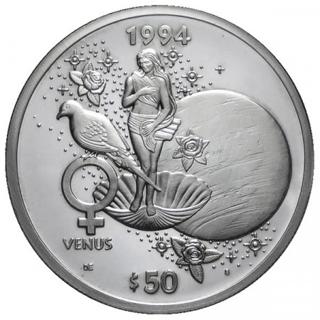 1994 * 50 Silver dollars 1 OZ Marshall Islands Venus