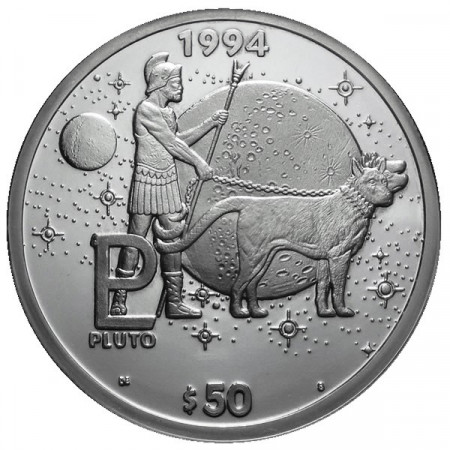 1994 * 50 Silver dollars 1 OZ Marshall Islands Pluton