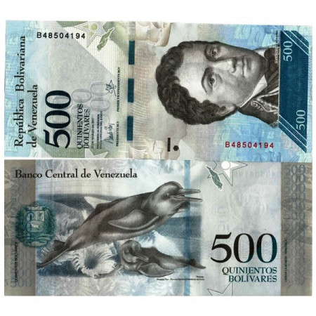 2017 * Banknote Venezuela 500 Bolivares "Francisco de Miranda" (pNew) UNC