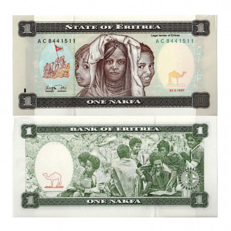 1997 * Banknote Eritrea 1 Nakfa (p1) UNC