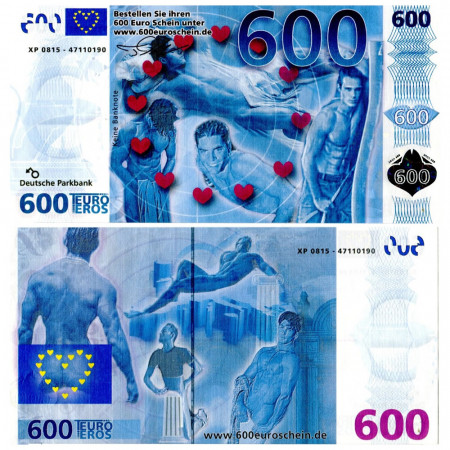 ND * Ticket 600 Eros "Euro Eros" UNC