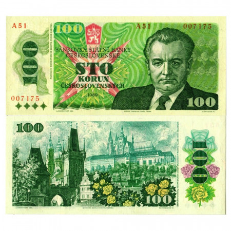 1989 * Banknote Czechoslovakia 100 Korun "K Gottwald" (p97) UNC