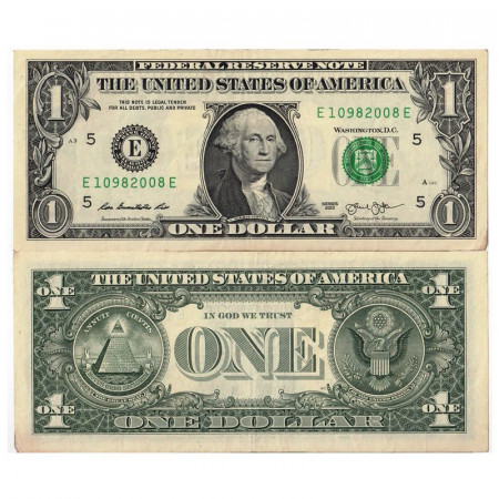 2013 * Banknote United States of America 1 Dollar "G Washington - E - Richmond" (p537) XF