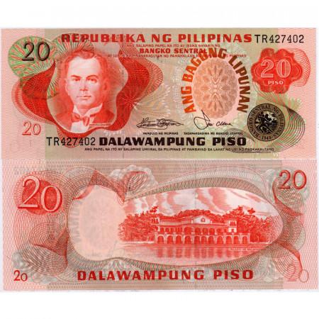 ND (1978) * Banknote Philippines 20 Piso "Manuel Quezon" (p162b) UNC