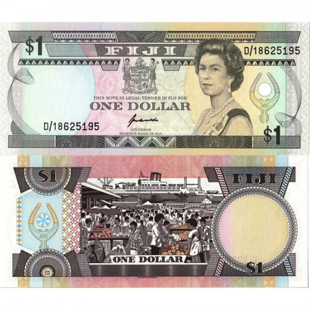 ND (1993) * Banknote Fiji 1 Dollar "Elizabeth II" (p89a) UNC