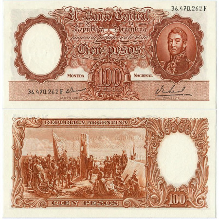 ND (1967-69) * Banknote Argentina 100 Pesos "General José de San Martìn" (p277) UNC