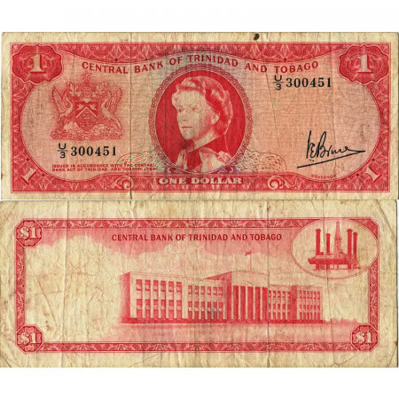 L. 1964 * Banknote Trinidad and Tobago 1 Dollar "Elizabeth II" (p26c) aVF
