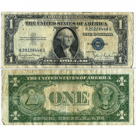 1935 D * Banknote United States of America 1 Dollar "Washington - Silver Certificate" (p416D2) F