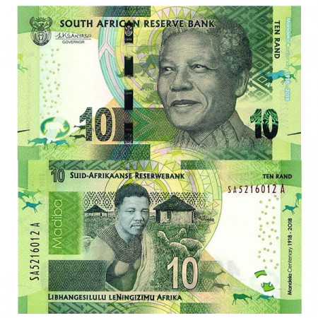 2018 * Banknote South Africa 10 Rand "Nelson R Mandela" (p143) UNC
