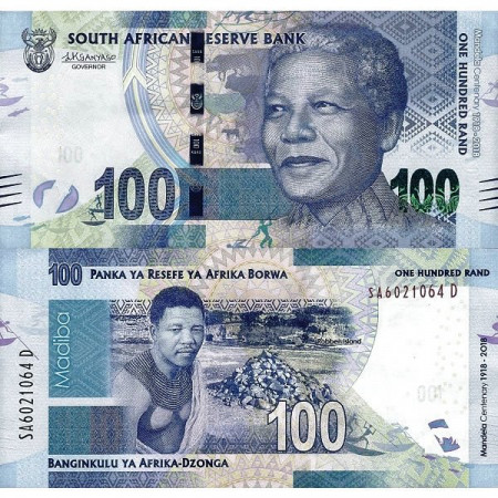 2018 * Banknote South Africa 100 Rand "Nelson R Mandela" (p146) UNC
