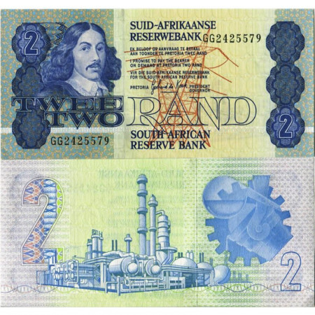 ND (1978-1980) * Banknote South Africa 2 Rand "Jan van Riebeeck" (p118d) aUNC