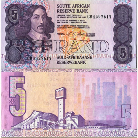 ND (1978-1994) * Banknote South Africa 5 Rand "Jan van Riebeeck" (p119e) aUNC