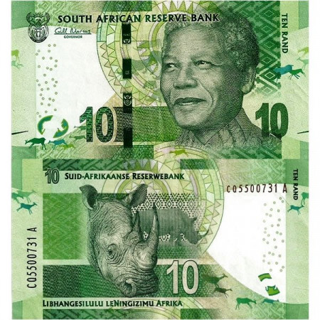ND (2013-2016) * Banknote South Africa 10 Rand "Nelson R Mandela" (p138a) UNC