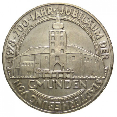 1978 * 100 Schilling Silver Austria “700th Anniversary Gmunden” (KM 2938) UNC