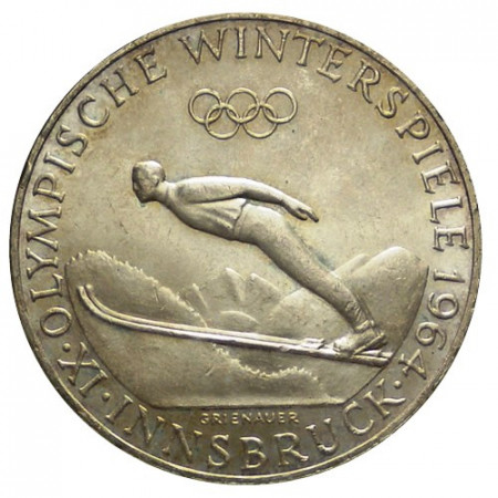 1964 * 50 Schilling Silver Austria “Winter Olympics Innsbruck” (KM 2896) UNC