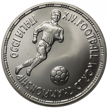 1410 (1990) * 5 Pounds Silver Egypt "FIFA Soccer World Cup" (KM 682) UNC