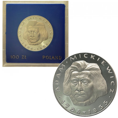 1978 * 100 Zlotych Silver Poland "Adam Mickiewicz" (Y 92) PROOF