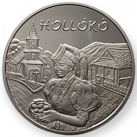 2003 * 5000 Forint Silver Hungary "Hollòko - UNESCO World Heritage" (KM 772) PROOF