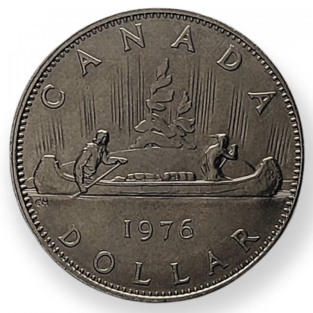 1976 * 1 Dollar Canada "Elisabetta II Large 2nd Portrait" (KM 76.2) XF/UNC
