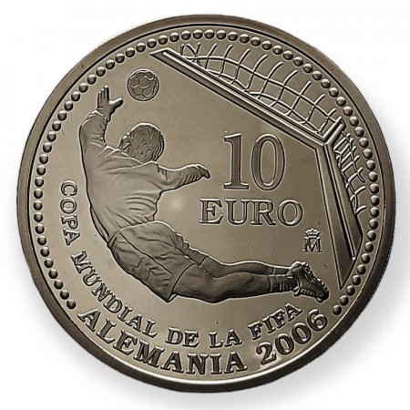 2003 * 10 Euro Silver Spain "2006 FIFA World Cup, Germany" (KM 1076) PROOF