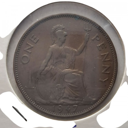 1947 * 1 Penny Great Britain "George VI - Seated Britannia" (KM 845) VF