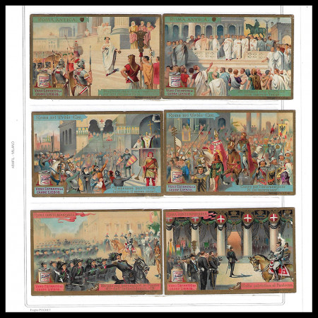 1906 * Set 6 Cards LIEBIG "Roma nella Storia" (CIF 861 - SANG 864)