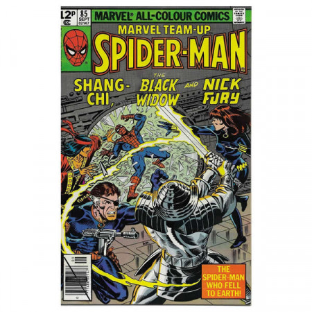 Comics Marvel #85 09/1979 “Marvel Team-Up Spiderman - Shang-Chi, Black Widow and Nick Fury”